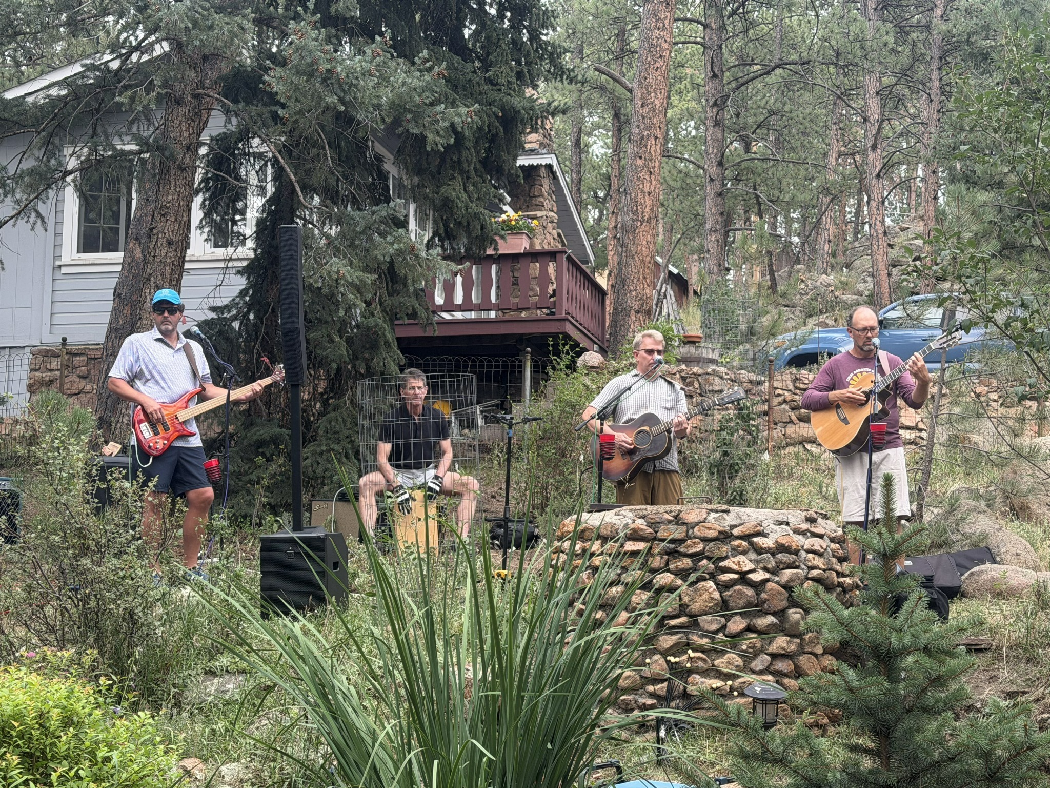 Wild Mountain Thyme playing an outdoor Colorado gathering